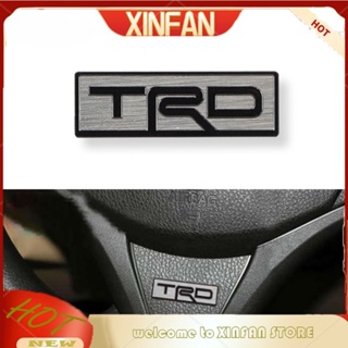 Xinfan TRD สติกเกอร์สัญลักษณ์ สเตนเลส สําหรับติดตกแต่งภายในรถยนต์ Toyota Vios Innova Fortuner Hiace Wigo Rush Avanza Corolla Yaris Land Cruiser RAV4 C-HR Hilux