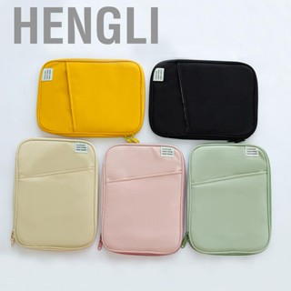 Hengli Tablet Sleeve Bag Portable Metal Double Zipper Fashion Cotton Storage Protective Briefcase