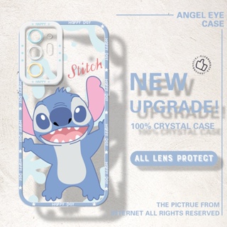 เคสโทรศัพท์มือถือแบบนิ่ม TPU ใส กันรอยกล้อง ลายการ์ตูน Stitch น่ารัก สําหรับ Samsung Note 10 Plus Note 10 Lite Note 20 Ultra A04 A04e M02 M11 M12 M22 M32