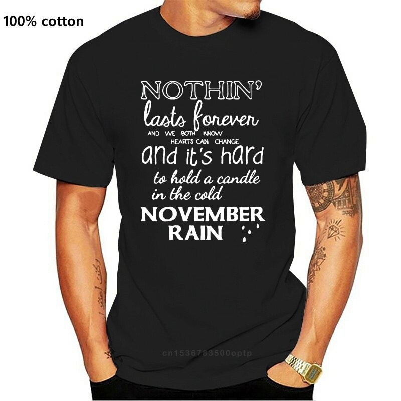 [การเลือกบูติก] เสื้อยืด พิมพ์ลาย GUN N ROMEM November Rain M-5 สําหรับผู้ชาย M-5XL