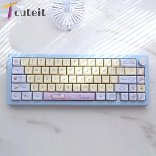 Tcuteit ปุ่มกดคีย์บอร์ด PBT XDA PBT 133 127 สําหรับ 61 64 68 78 84 87 96 98 104 108