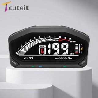 Tcuteit เครื่องวัดระยะทางดิจิทัล 12,000 RPM สําหรับรถจักรยานยนต์ 1 2 4 กระบอก