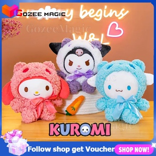 ตุ๊กตายัดนุ่น Sanrio Kawaii Kuromi Cinnamoroll My Melody Kitty Cat น่ารัก ขนาด 25 ซม. ของเล่นคริสต์มาส วันเกิด สําหรับเด็ก