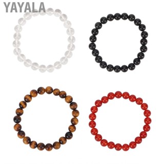 Yayala 8mm Beaded Bracelet Healing Elastic Stretch Meditation For Women