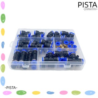 Pista ข้อต่อนิวเมติก พลาสติก สีดํา เชื่อมต่อเร็ว 62 ชิ้น