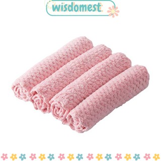 Wisdomest ผ้าไมโครไฟเบอร์ สําหรับทําความสะอาดกระจก หน้าต่าง ห้องครัว 1 3 ชิ้น