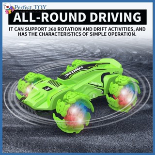 Pst Jjrc 019 รถบังคับวิทยุ 2.4g Stunt Drift ความเร็วสูง หมุนได้ 360 องศา พร้อมราวจับ ป้องกันการชน