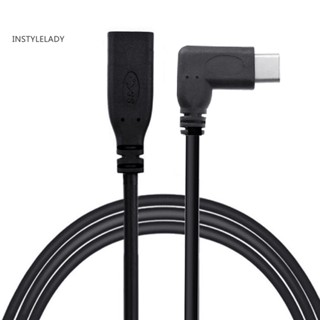 Instylelady DOONJIEY สายเคเบิลข้อมูล USB 31 Type C ตัวผู้ เป็น USB-C ตัวเมีย