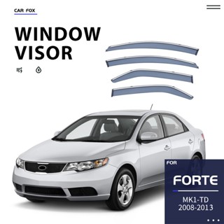 4PC window Visor สำหรับ Kia Forte TD YD BD ซีดาน2008-2023รถควันหน้าต่าง Sun Rain ภายนอก Visor Deflector Guard รถ Sunny Visor gutters PC รถอุปกรณ์เสริม