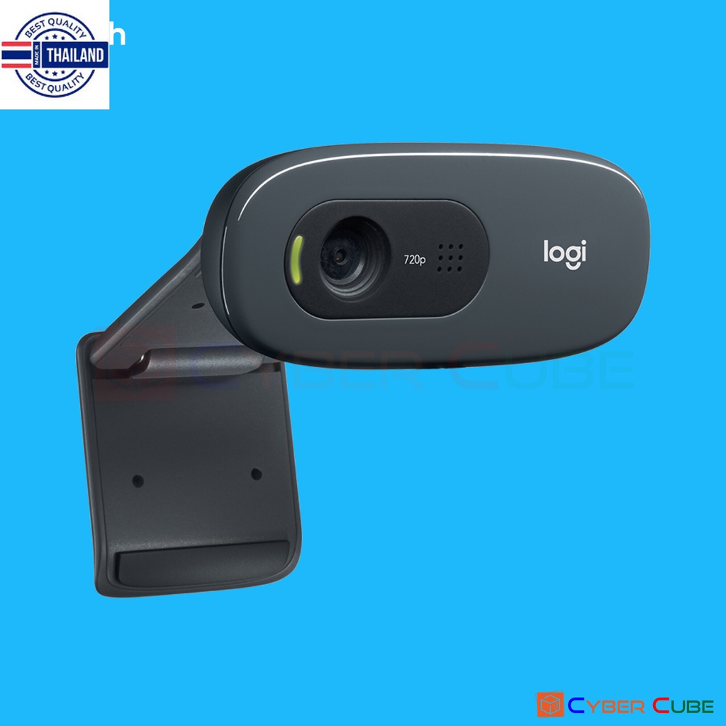 Logitech C270 HD WEBCAM  กล้องเว็แคม  - HD Video Calls Mono Mic /720p /30fps /Plug &amp; Play /WideScreen 60° /Fixed Focus
