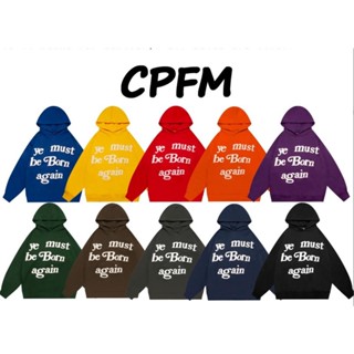 เสื้อกันหนาวแขนยาว มีฮู้ด พิมพ์ลายตัวอักษร CPFM แฟชั่นสตรีท สําหรับผู้ชาย และผู้หญิง