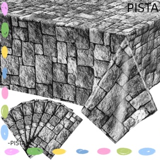 Pista แผ่นวอลเปเปอร์ ลายอิฐหิน ลอกออกได้ สําหรับติดตกแต่งผนังบ้าน ฮาโลวีน