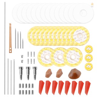 Flute Repair Maintenance Tool Kit - Shafts, Screws, Gaskets, Pads, Dowels, and Reed Included