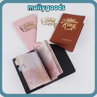 Moilyhd หนังสือเดินทาง คู่รัก สําหรับการเดินทาง หนัง PU ใส่บัตร