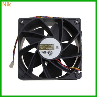 พัดลมระบายความร้อน 7500 rpm สําหรับ CPU DC Brushless Fan DBPJ1238B2G PWM 4P 12V 3