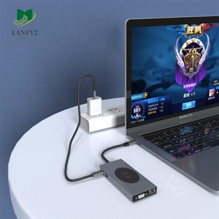 Alanfy 13 in 1 อะแดปเตอร์ฮับ HDMI VGA USB C 13 in 1 อเนกประสงค์ 13 in 1 สําหรับแล็ปท็อป โทรศัพท์ PC