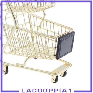 [Lacooppia1] รถเข็นช้อปปิ้ง ขนาดเล็ก พร้อมล้อเลื่อน 5.91x3.34x2.76 นิ้ว