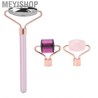 Meyishop 3‑in‑1 Face Roller Set Skin Lifting Smoothing Terahertz Gua Sha Facial Tool