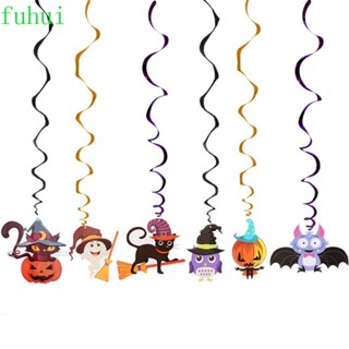 Fuhui ตุ๊กตาฟักทองผี มีสีสัน สําหรับแขวนตกแต่งเพดาน เทศกาลฮาโลวีน