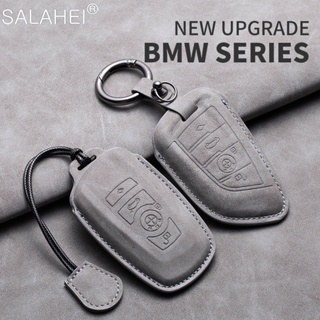 ใหม่ เคสกุญแจรีโมทรถยนต์ หนังแกะ อุปกรณ์เสริม สําหรับ BMW 1 3 7 Series X1 X3 X5 X6 X7 F20 F15 F16 F48 G20 G30 G01 G02 G05 G11 G32