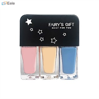 Fairy&amp;#39;s Gift เลื่อมชุดทาเล็บ Threecolor LongLasting QuickDrying กันน้ำ TriColor เล็บสำหรับเล็บประกาย (จัดส่งวันนี้)