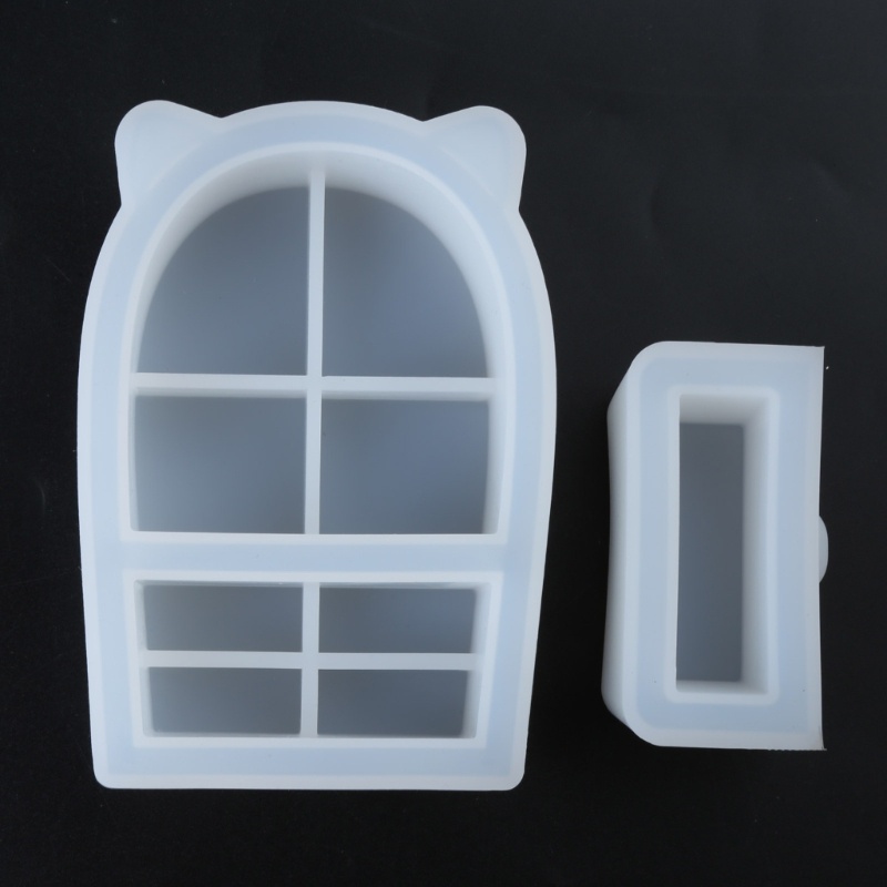 Flgo หูแมวลิ้นชักคอนเทนเนอร์แม่พิมพ์กล่องเก็บเครื่องประดับแม่พิมพ์ซิลิโคนสําหรับ DIY อีพ็อกซี่เรซิ่น Trinket แหวนผู้ถือ Home Dec - รูปที่ 2