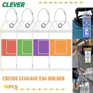 Clever ป้ายแท็ก PVC กันน้ํา ทนทาน สําหรับติดกระเป๋าเดินทาง