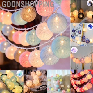 Goonshopping Coloured Lights  Plastic Ball Christmas New Year Flashing String Light for Decoration