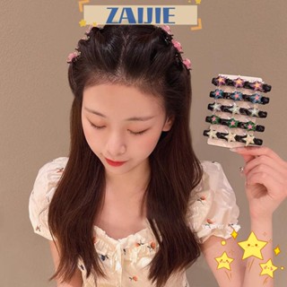 Zaijie24 กิ๊บติดผมหน้าม้าคู่ ออกแบบฟัน เครื่องประดับผม สําหรับผู้หญิง