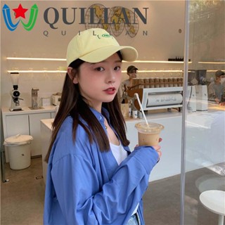 Quillan หมวกเบสบอล ฮิปฮอป ปรับได้ ตัวอักษร ผู้ชาย ฤดูร้อน เรียบง่าย หมวกกีฬา