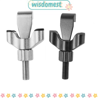 Wisdomest อุปกรณ์ล็อคประตู แบบพกพา สีดํา สีเงิน สําหรับบ้าน โรงแรม 2 ชิ้น