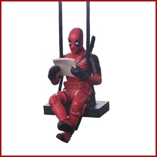 จี้ตุ๊กตา Deadpool น่ารัก สําหรับแขวนตกแต่งกระจกมองหลังรถยนต์