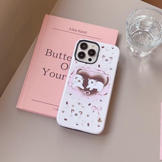 เคสโทรศัพท์มือถือแบบแข็ง ลายแมวช็อกโกแลต สําหรับ iPhone 11 12 12Pro 12ProMax 13 13Pro 13ProMax 14 14Pro 14ProMax