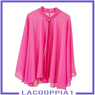 [Lacooppia1] เสื้อคลุมไหล่ ผ้าชีฟอง แบบนิ่ม สําหรับผู้หญิง ใส่ไปงานแต่งงาน งานราตรี