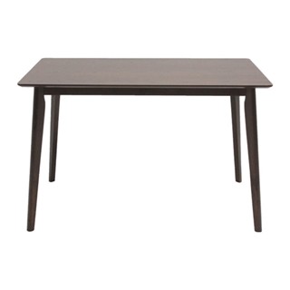 Koncept furniture โต๊ะอาหารไม้ล้วน รุ่น Moko สีไม้เข้ม (120x76x76 ซม.)