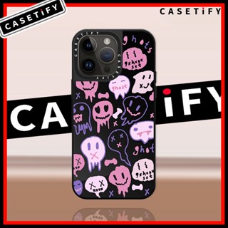 Casetify เคสโทรศัพท์มือถือกระจก ลายกราฟฟิตี้ผี ไร้หน้า หลากสี สําหรับ iPhone14ProMax iP13Pro 13 11 12Promax 13Promax 12 13 14