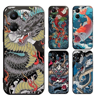 Huawei Nova Y61 Y70 10 9 SE 7 7i 5T 3i Pro จีน Divine Beast dragon dragon เคลือบด้าน เคสนิ่ม