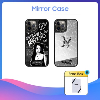 Casetify เคสโทรศัพท์มือถือแบบกระจกแข็ง ลายผีเสื้อ Olivia Rodrigo สําหรับ iPhone 11 12 13 14 15 Plus Pro Max