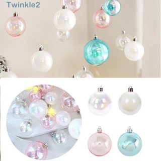 Twinkle ลูกบอลพลาสติกใส 3 5 6 ซม. ใช้ซ้ําได้ กันแตก สําหรับแขวนตกแต่งต้นคริสต์มาส