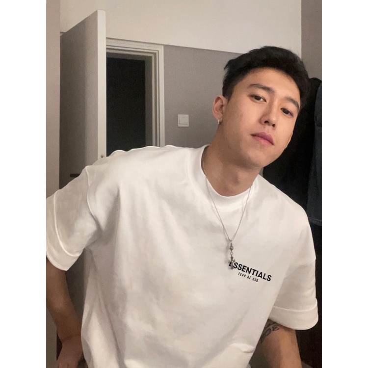 พร้อมส่ง เสื้อยืดแขนสั้น ลาย FOG สายคู่ สีขาว แฟชั่นฤดูร้อน สไตล์อเมริกัน สําหรับผู้ชาย
