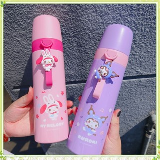 ✨✨youngtime 420ml/500ml Sanrio ขวดเก็บความร้อนการ์ตูน Sanrio น่ารัก Kuromi My Melody Cinnamoroll ถ้วยสูญญากาศความจุขนาดใหญ่ 304 แก้วเก็บความเย็นสแตนเลส youngtime✨✨