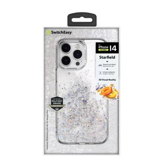 SwitchEasy Starfield เคสกากเพชร สำหรับ iPHONE 16 15 Pro Max Plus /11/13Promax/14Promax Hard PC และเคส iPhone 047