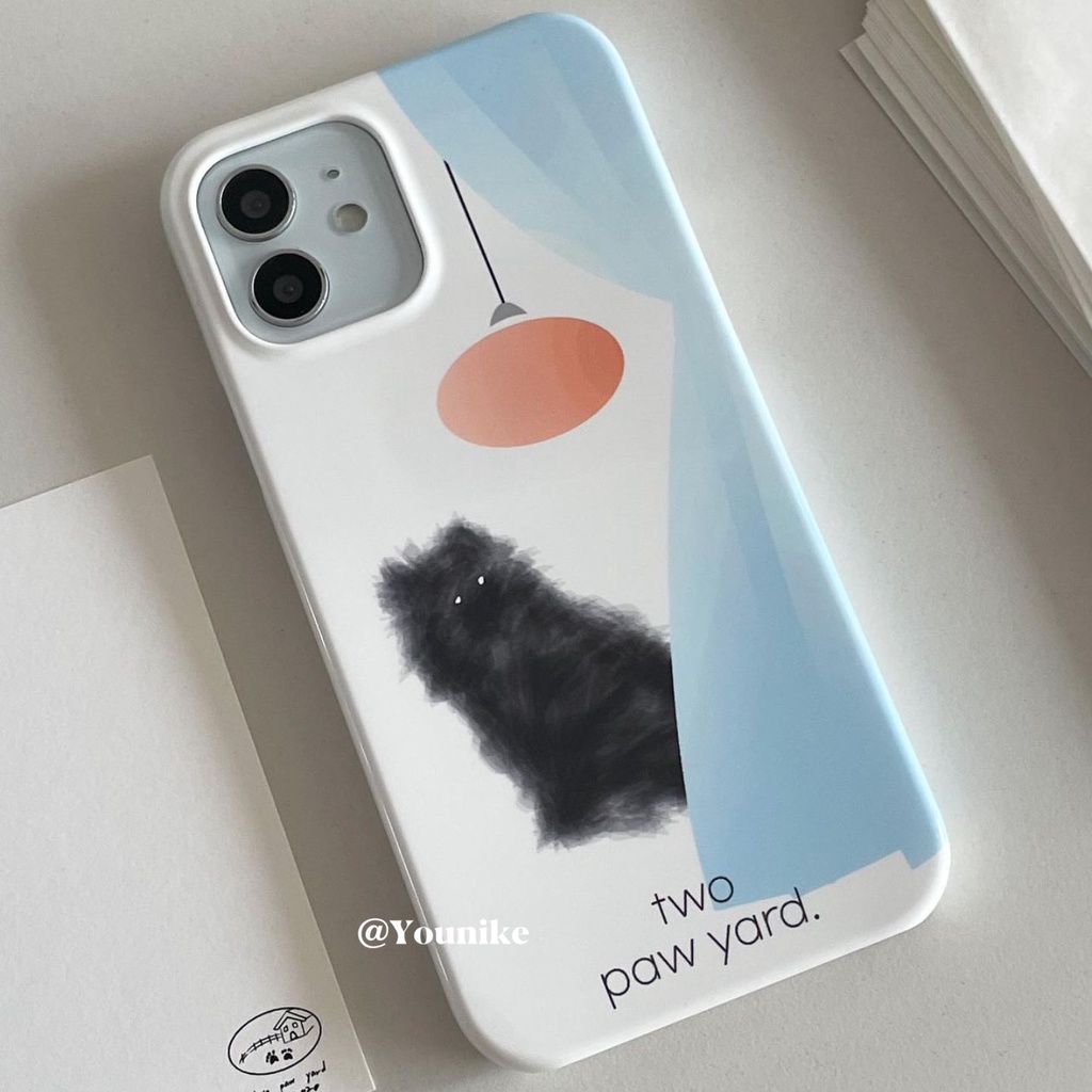เคสป้องกันโทรศัพท์มือถือ ลายลูกแมวน่ารัก สีดํา สไตล์เกาหลี สําหรับ Apple Iphone 15pro 14promax 13 12 11