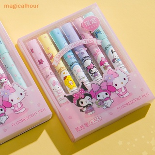 SANRIO Magicalhour^^ ปากกาสี Kulomi Girl Heart High อเนกประสงค์ 6 กล่อง