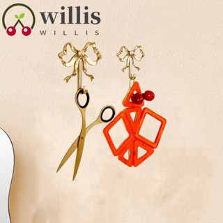 Willis ตะขอแขวนเสื้อโค้ท ทองเหลือง รูปโบว์ สไตล์วินเทจ สีทอง สําหรับแขวนเสื้อโค้ท