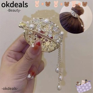 Okdeals กิ๊บติดผม รูปผีเสื้อ ปลาฉลาม ประดับพู่ ไข่มุก เครื่องประดับผม