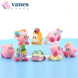 Vanes1 โมเดลฟิกเกอร์ Kirby Kawaii น่ารัก เครื่องประดับ สําหรับตกแต่งโต๊ะ ของขวัญเด็ก