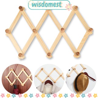 Wisdomest ตะขอแขวนเสื้อผ้า หมวก ติดผนังห้องน้ํา ขยายได้