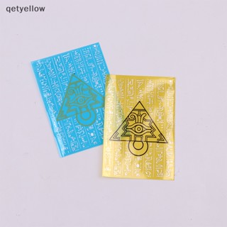 Qetyellow 50 ชิ้น (1 แพ็ค) Yu-Gi-Oh! การ์ดเกมกระดาน คอสเพลย์ อนิเมะ Millennium Puzzle