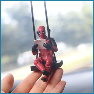 จี้ตุ๊กตา Deadpool น่ารัก สําหรับแขวนตกแต่งกระจกมองหลังรถยนต์